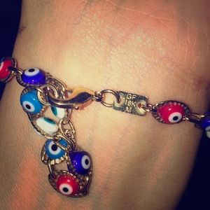 Multi eye bracelet/18 k gold